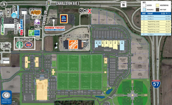 The Shops at Emerald Acres Sports Connection map